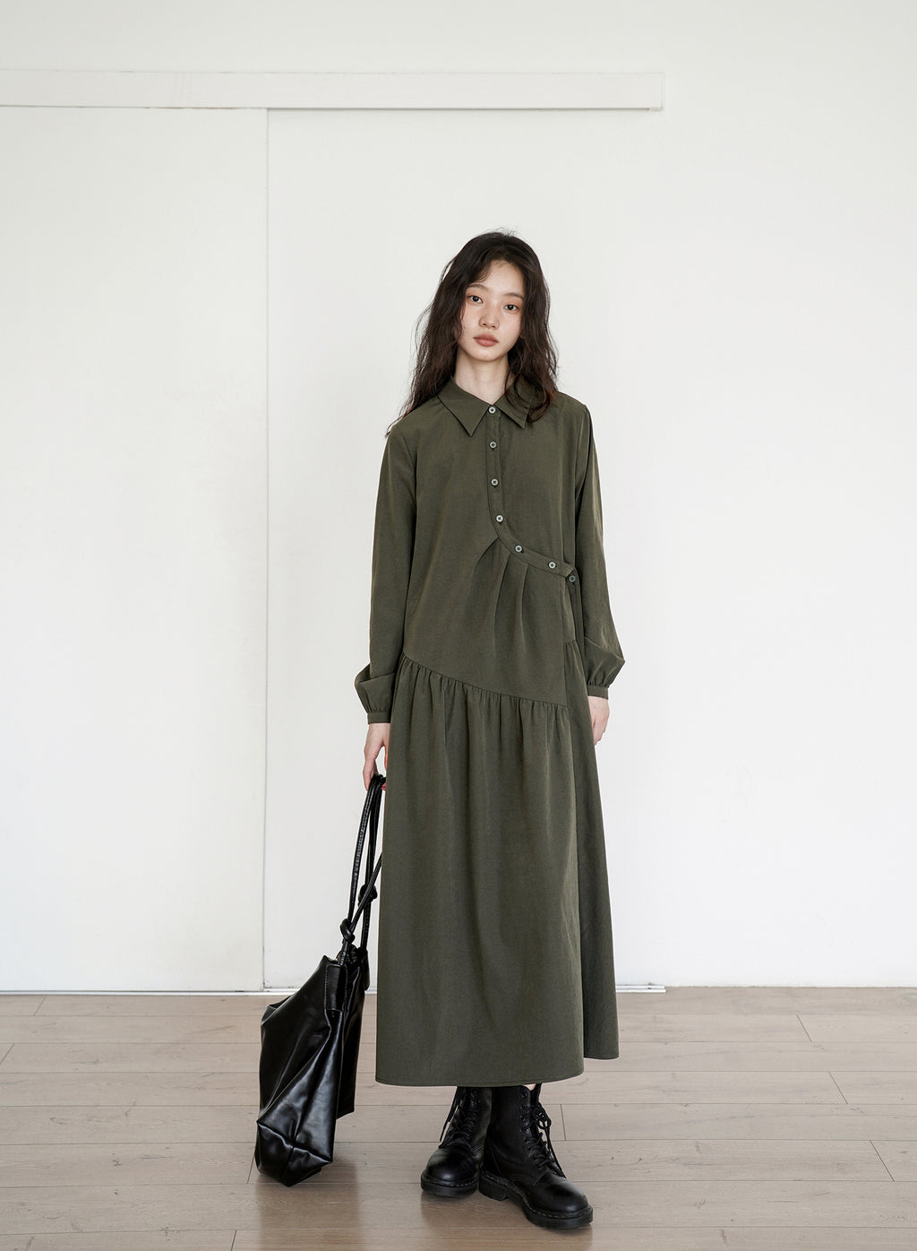 フレンチシャツワンピース M00041