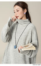 ハイネック ロングスリーブセーター M00129