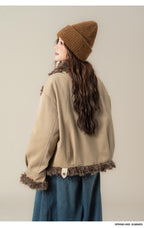 フェイクムートン スタンドカラージャケットM00131