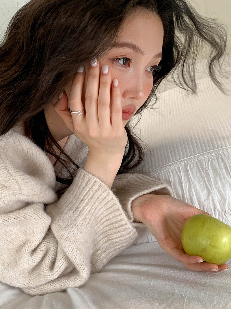 【新作キャンペーン】Vネックリラックスニット M00152