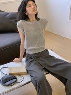 ショートスリーブニット M00045