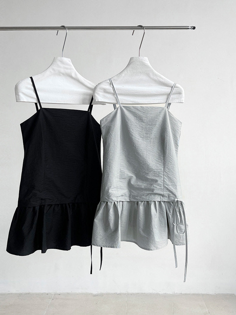 【新作キャンペーン】リボン付きフレアワンピース M00146