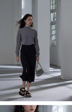 カシミヤハイネックニット M00049