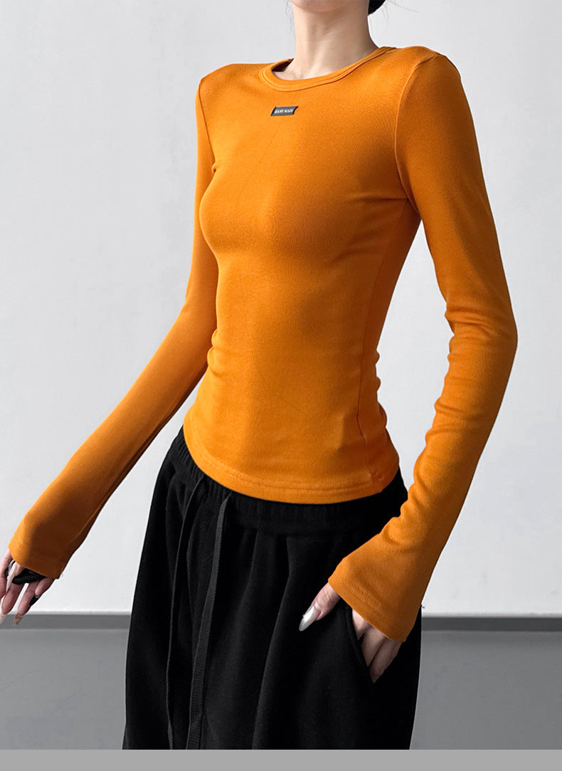 【新作キャンペーン】リブクルーネック長袖T M00155