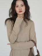 ハイネックニットワンピース M00039