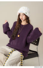 ラウンドネック ロングスリーブセーター M00128