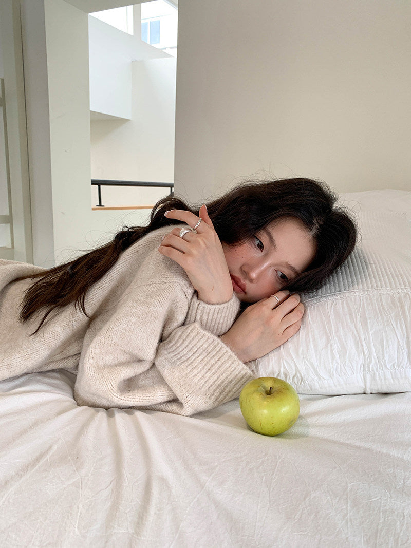 【新作キャンペーン】Vネックリラックスニット M00152