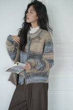 カラーニットカーディガン M00042