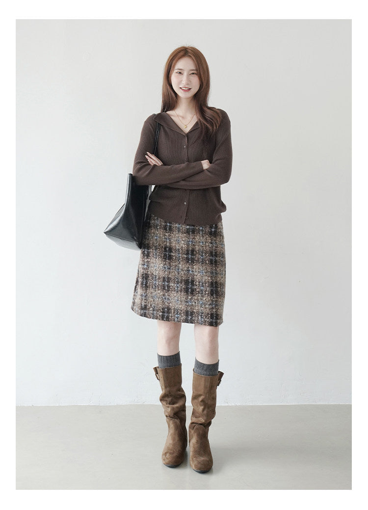 【新作キャンペーン】チェック柄フレアスカート M00148