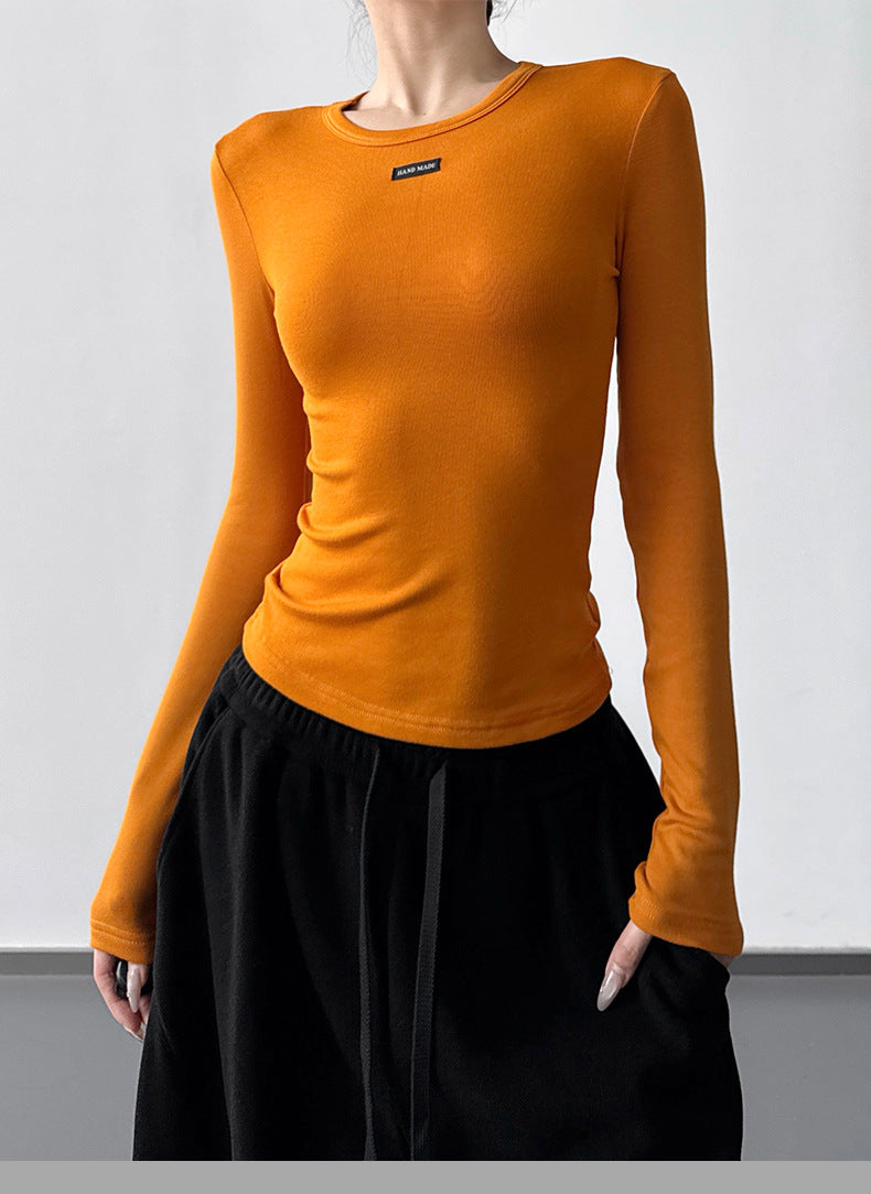 【新作キャンペーン】リブクルーネック長袖T M00155