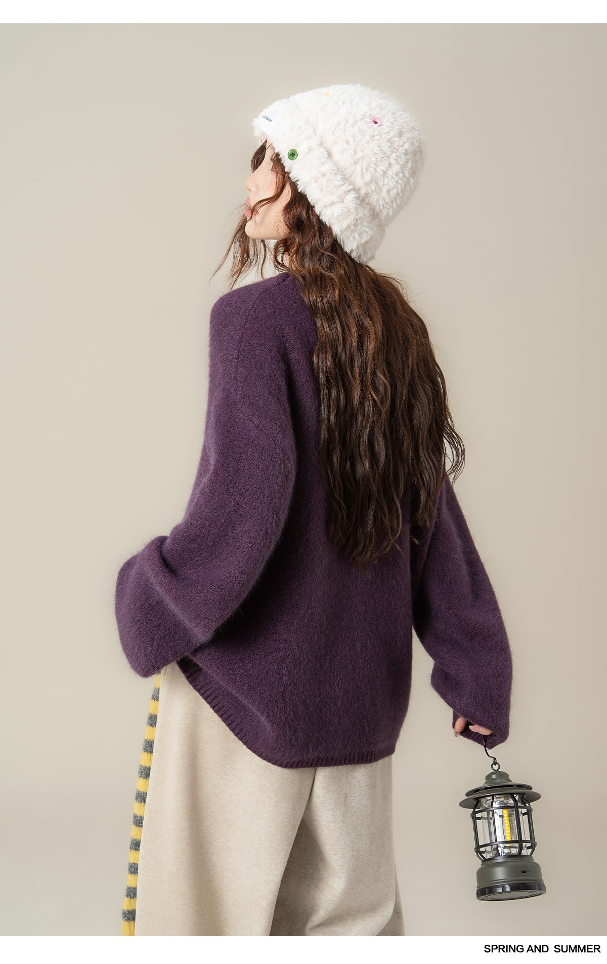 ラウンドネック ロングスリーブセーター M00128