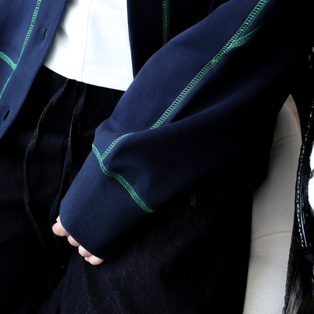 ツートンカラークルーネックスウェット M00026