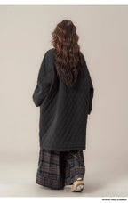 ダイヤモンドキルティング 厚手コットンアウター M00136