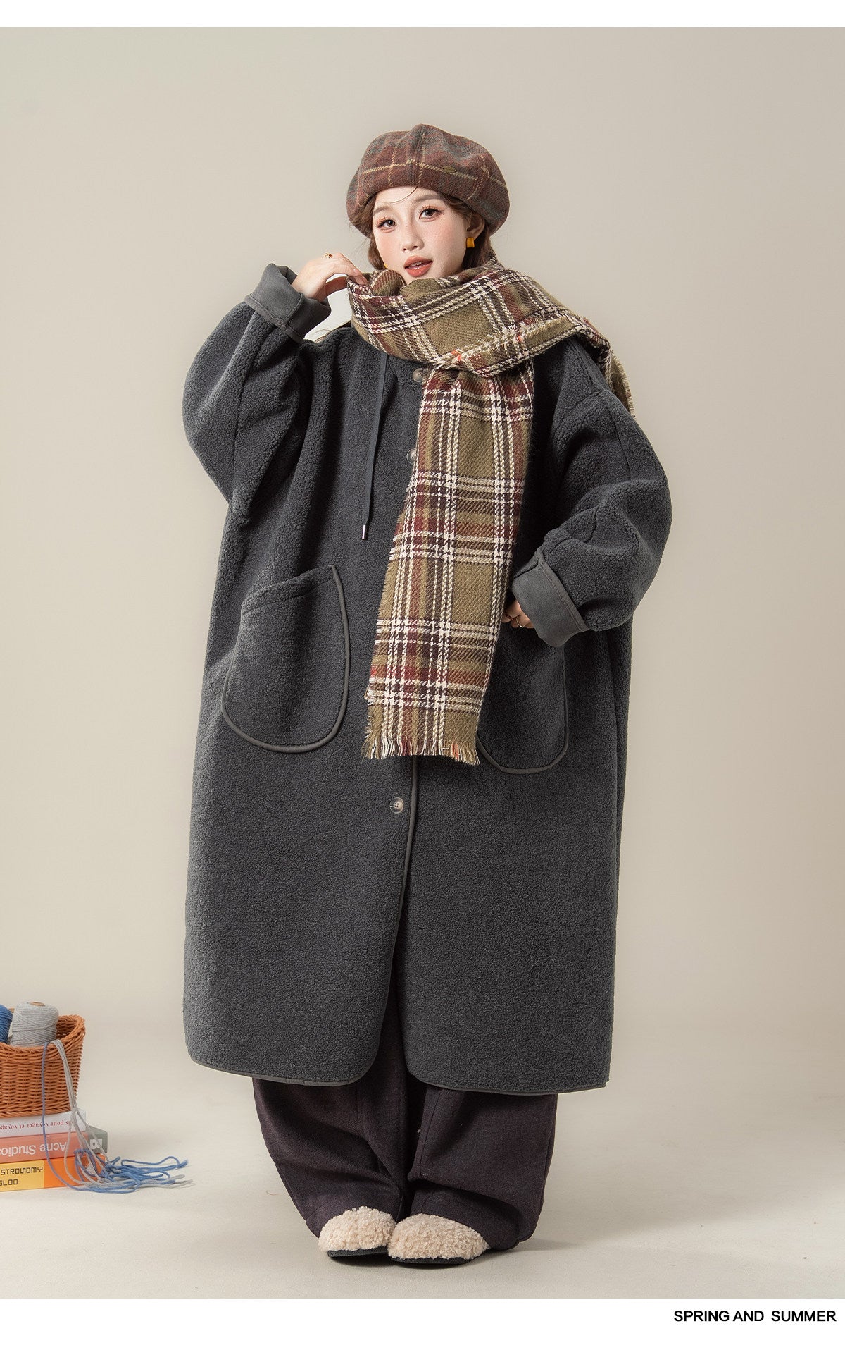 フード付き ポーラーフリース コート M00140