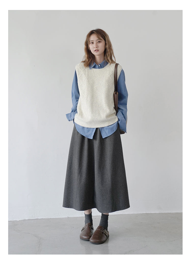 ウールスカート M00056