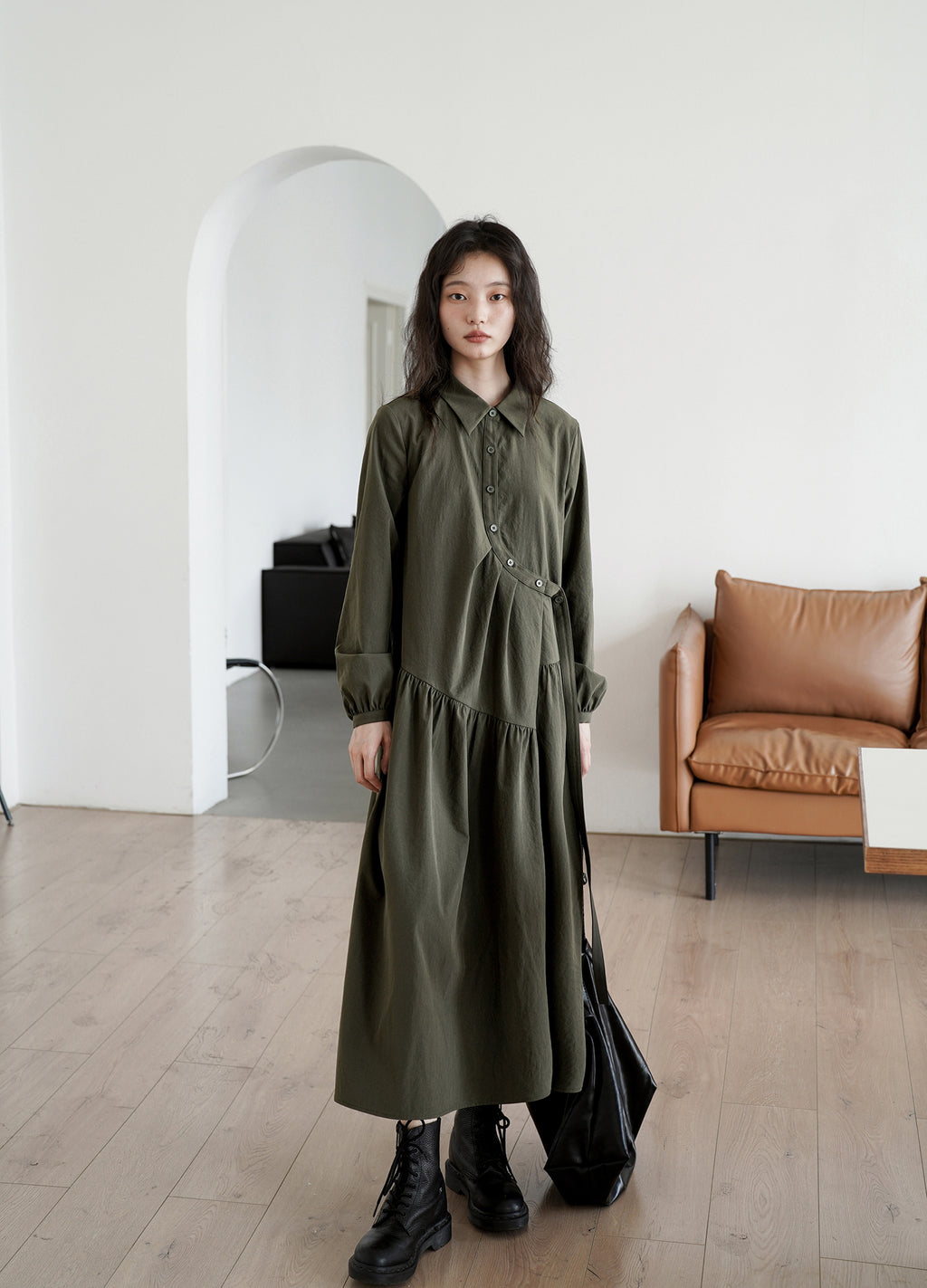 フレンチシャツワンピース M00041