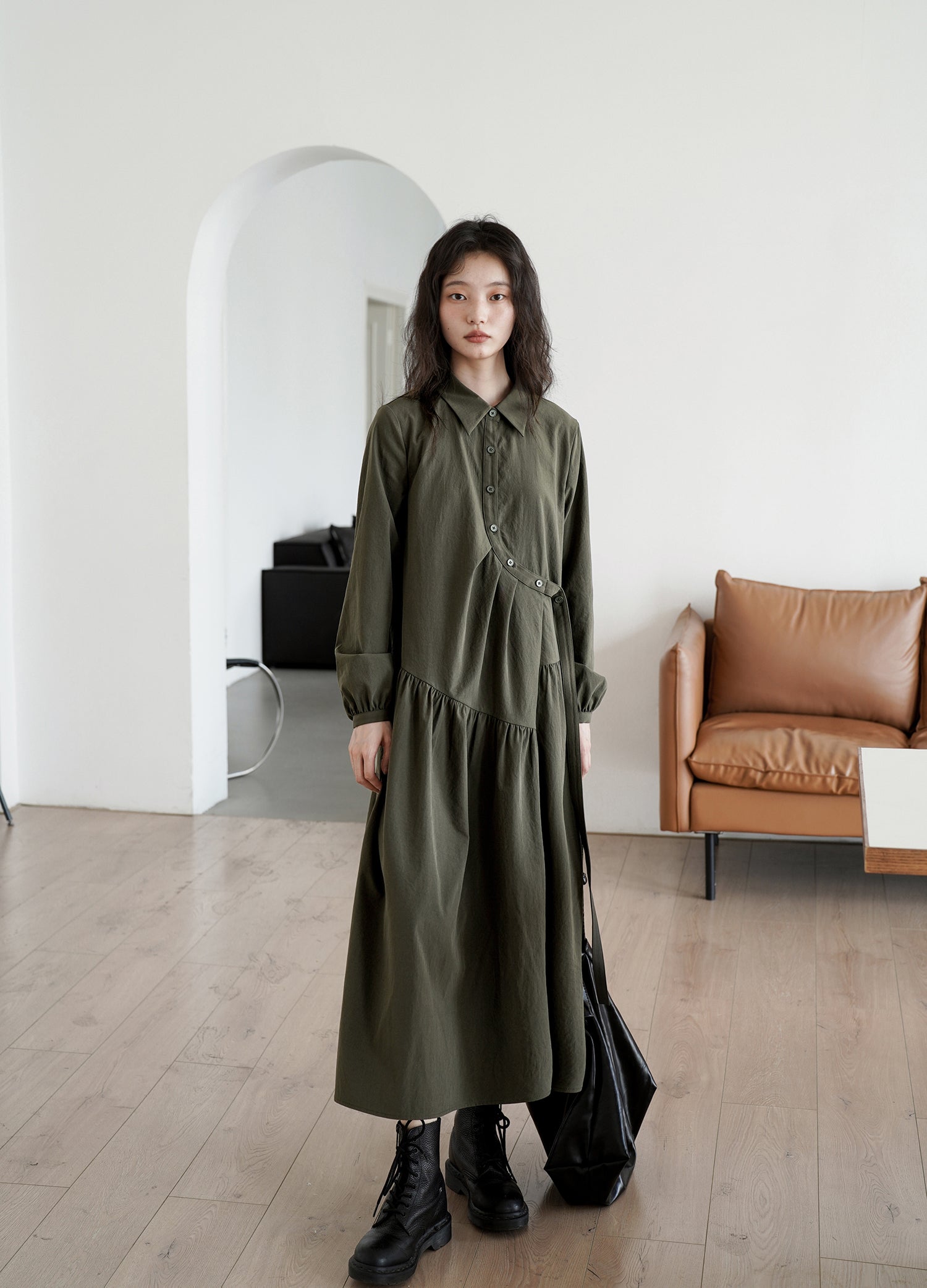 フレンチシャツワンピース M00041