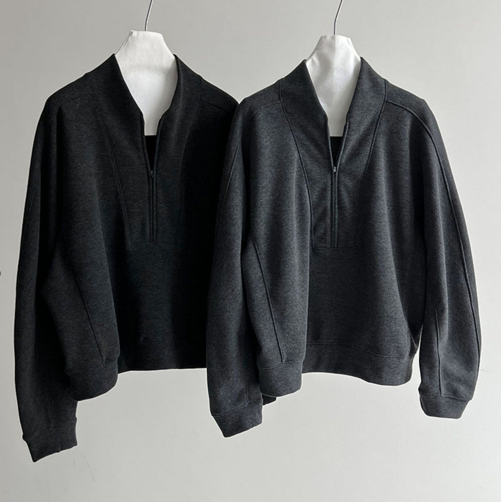 ソフトタッチハーフジップセットアップ M00118