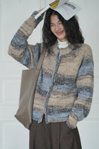 カラーニットカーディガン M00042