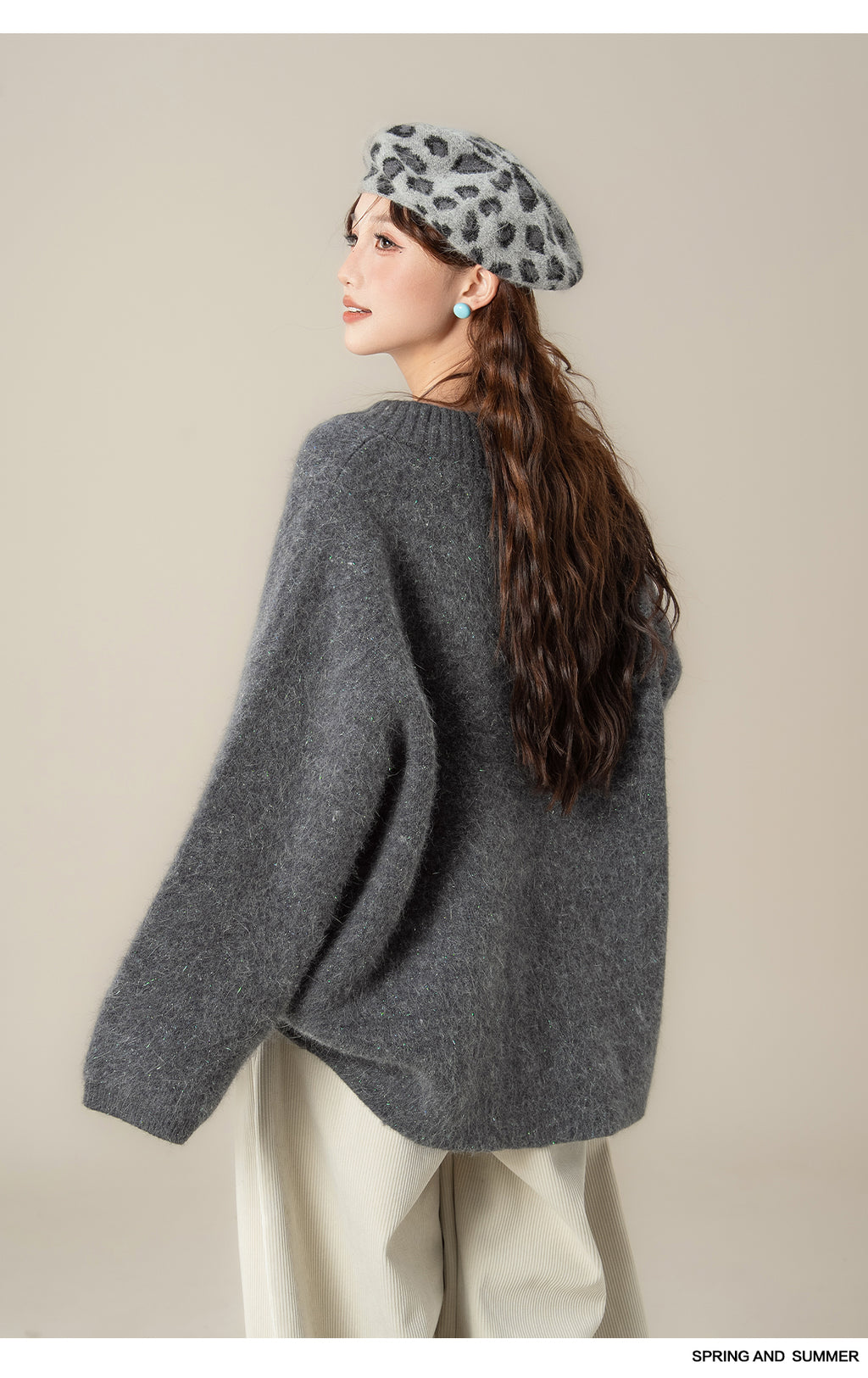 ソフトVネックセーター M00127