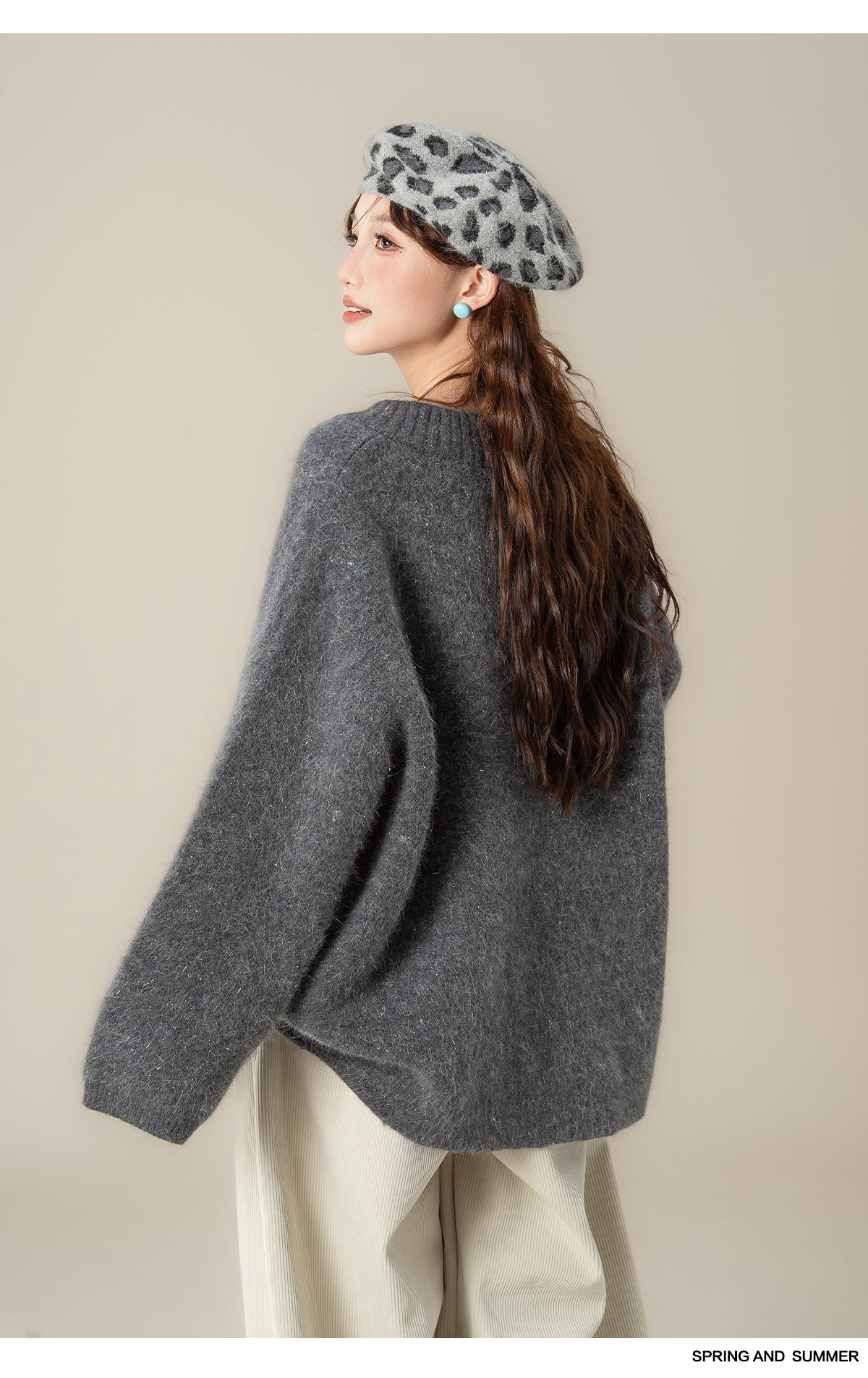 ソフトVネックセーター M00127