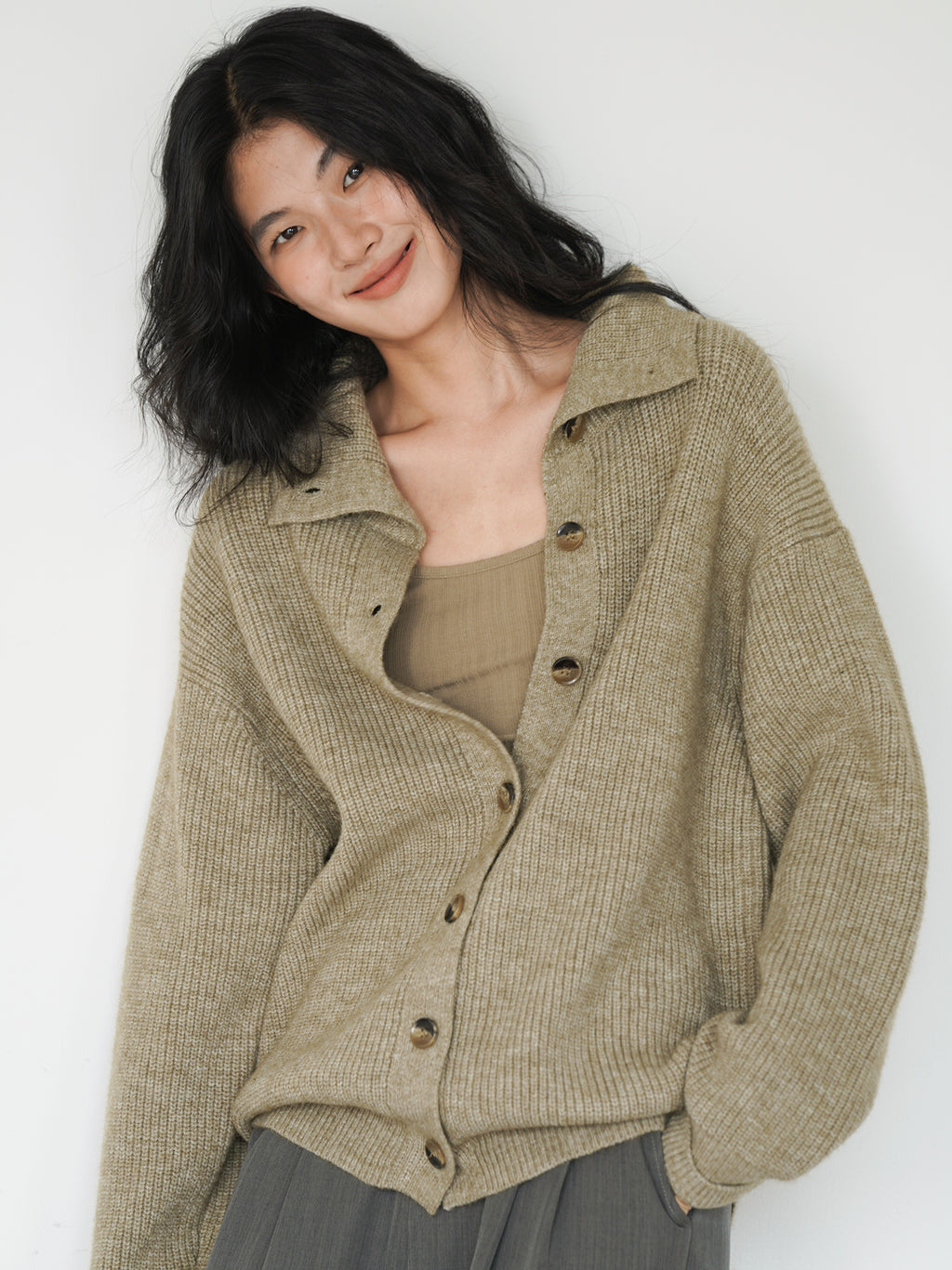 ウィンターニットカーディガン M00038