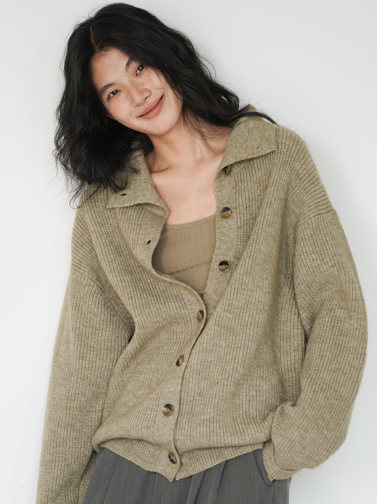 ウィンターニットカーディガン M00038