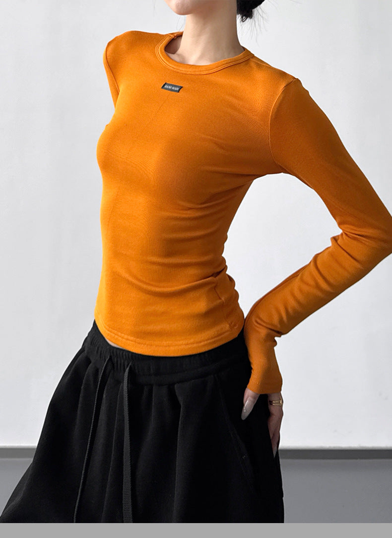 【新作キャンペーン】リブクルーネック長袖T M00155