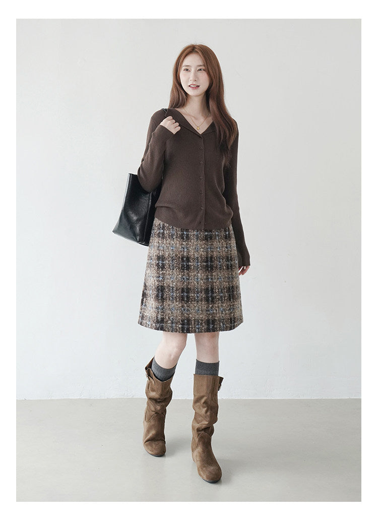 【新作キャンペーン】チェック柄フレアスカート M00148