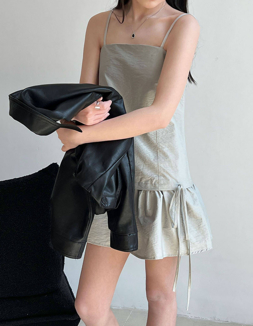 【新作キャンペーン】リボン付きフレアワンピース M00146