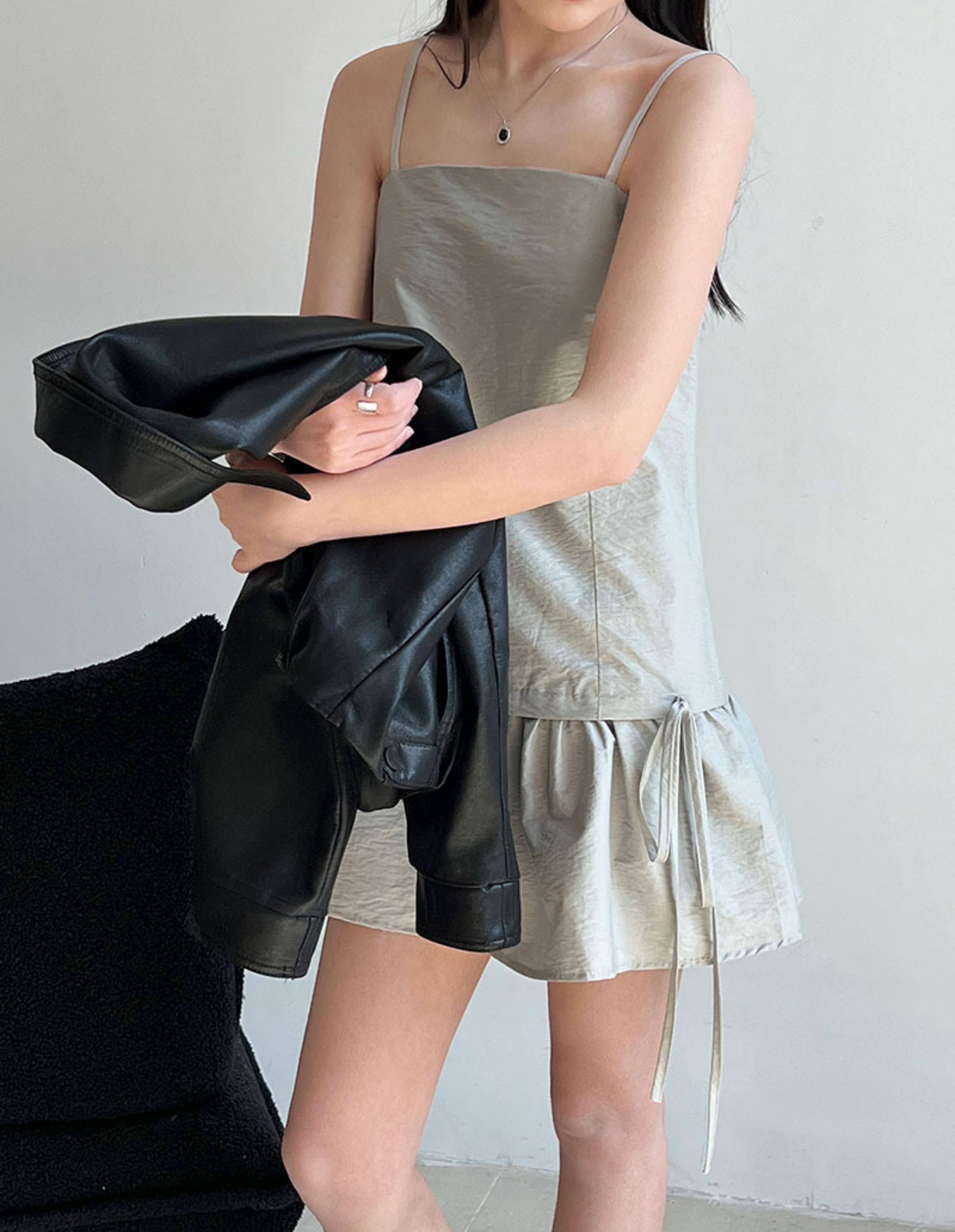 【新作キャンペーン】リボン付きフレアワンピース M00146