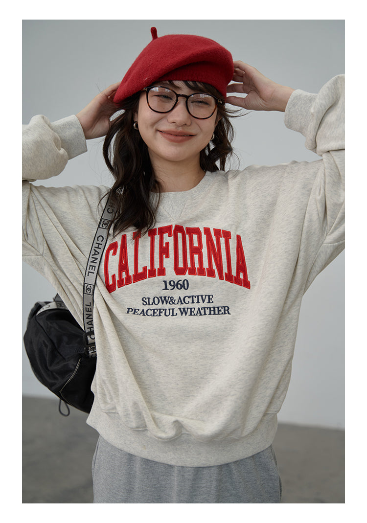 刺繍 ルーズフィット パーカー M00061