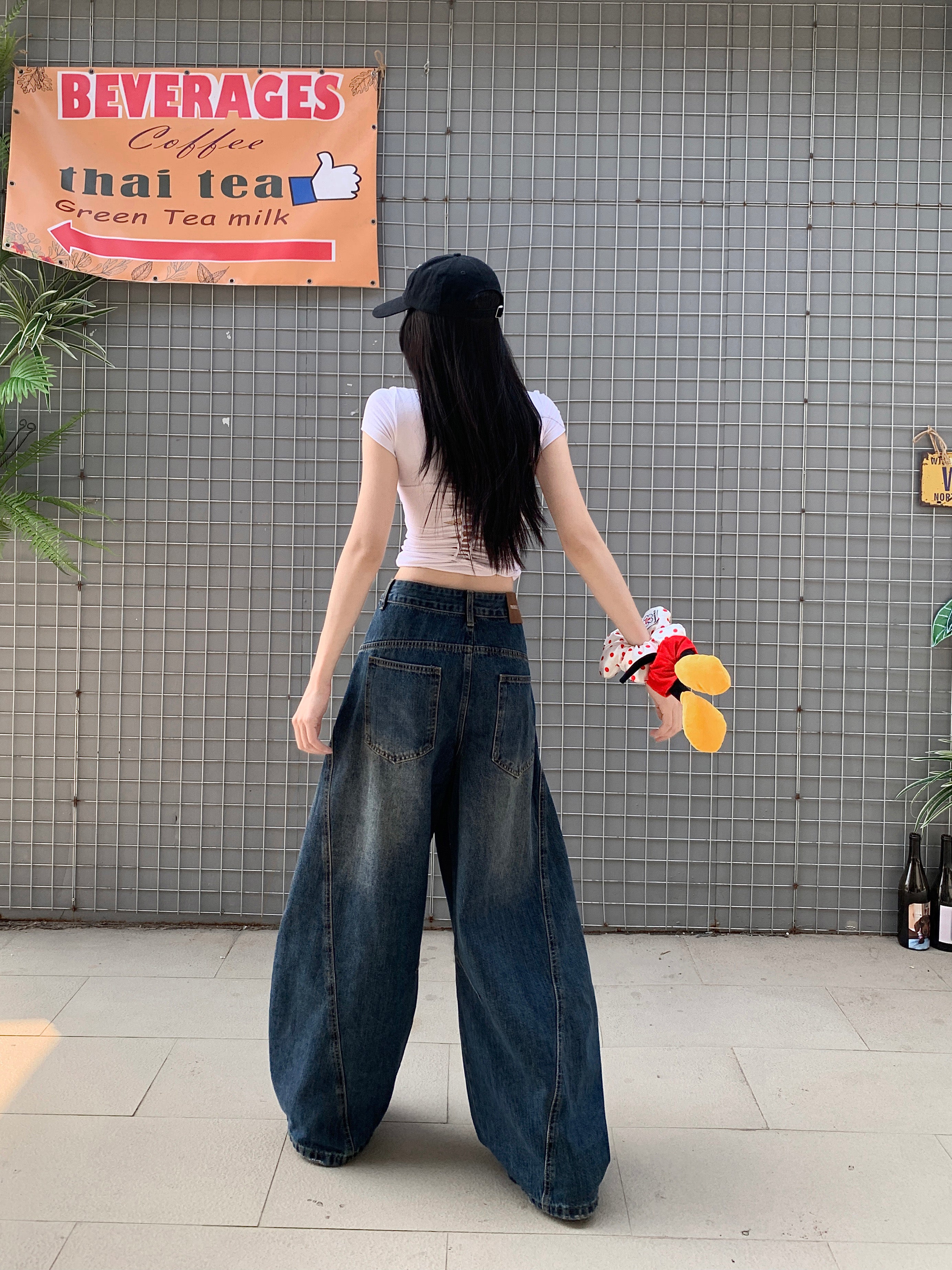 ダメージ サークルカーブ ジーンズ M00088