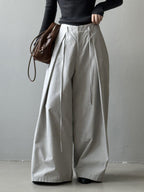 カットデザインワイドパンツ M00015