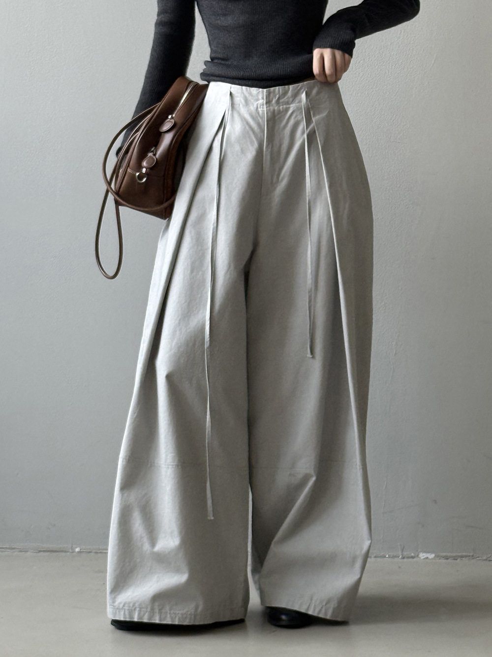 カットデザインワイドパンツ M00015