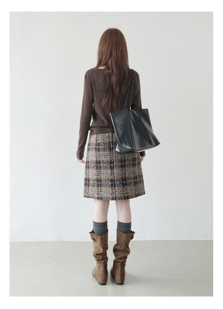 【新作キャンペーン】チェック柄フレアスカート M00148