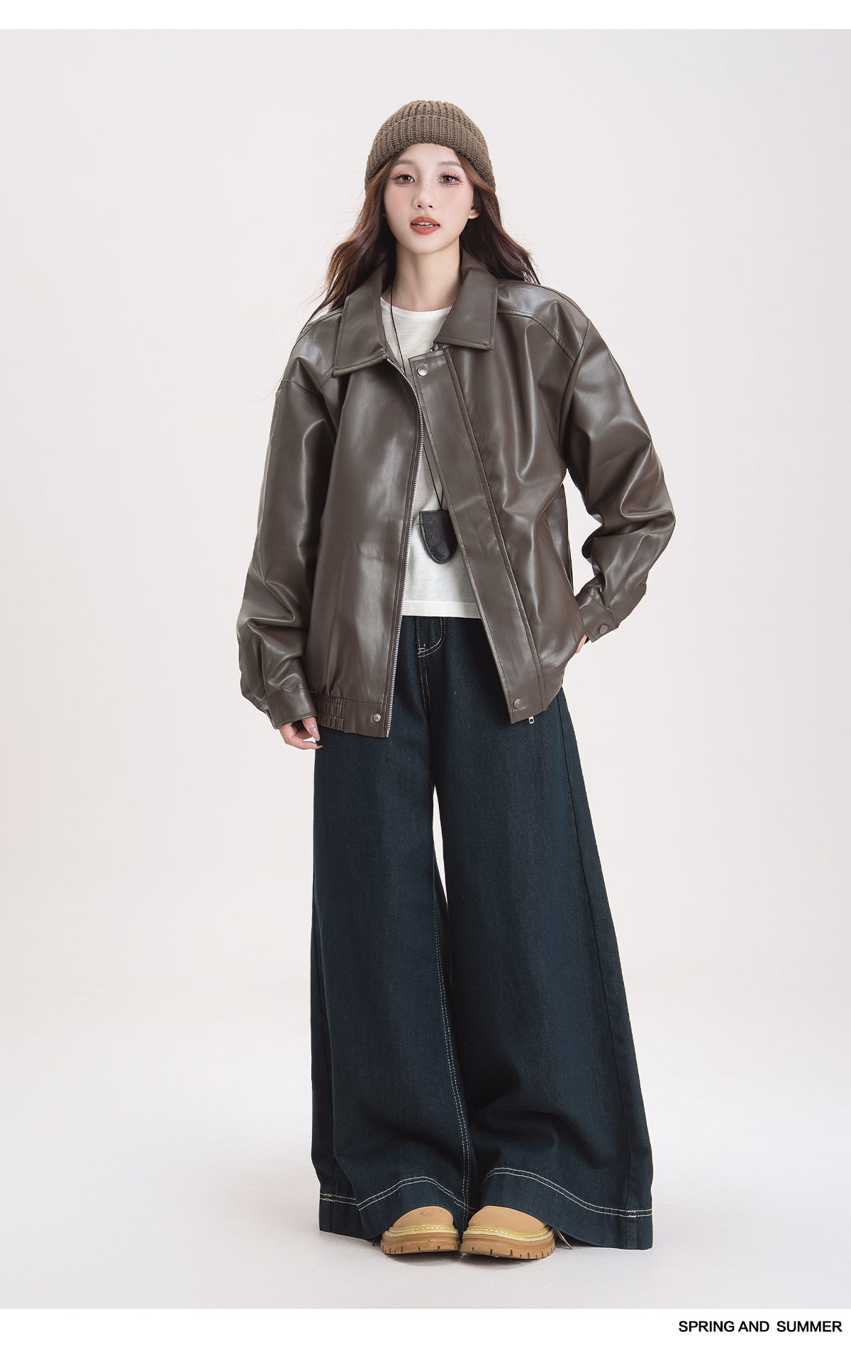 レザー ショートコート M00081