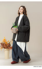 濃紺ストライプ カジュアルパンツ M00135