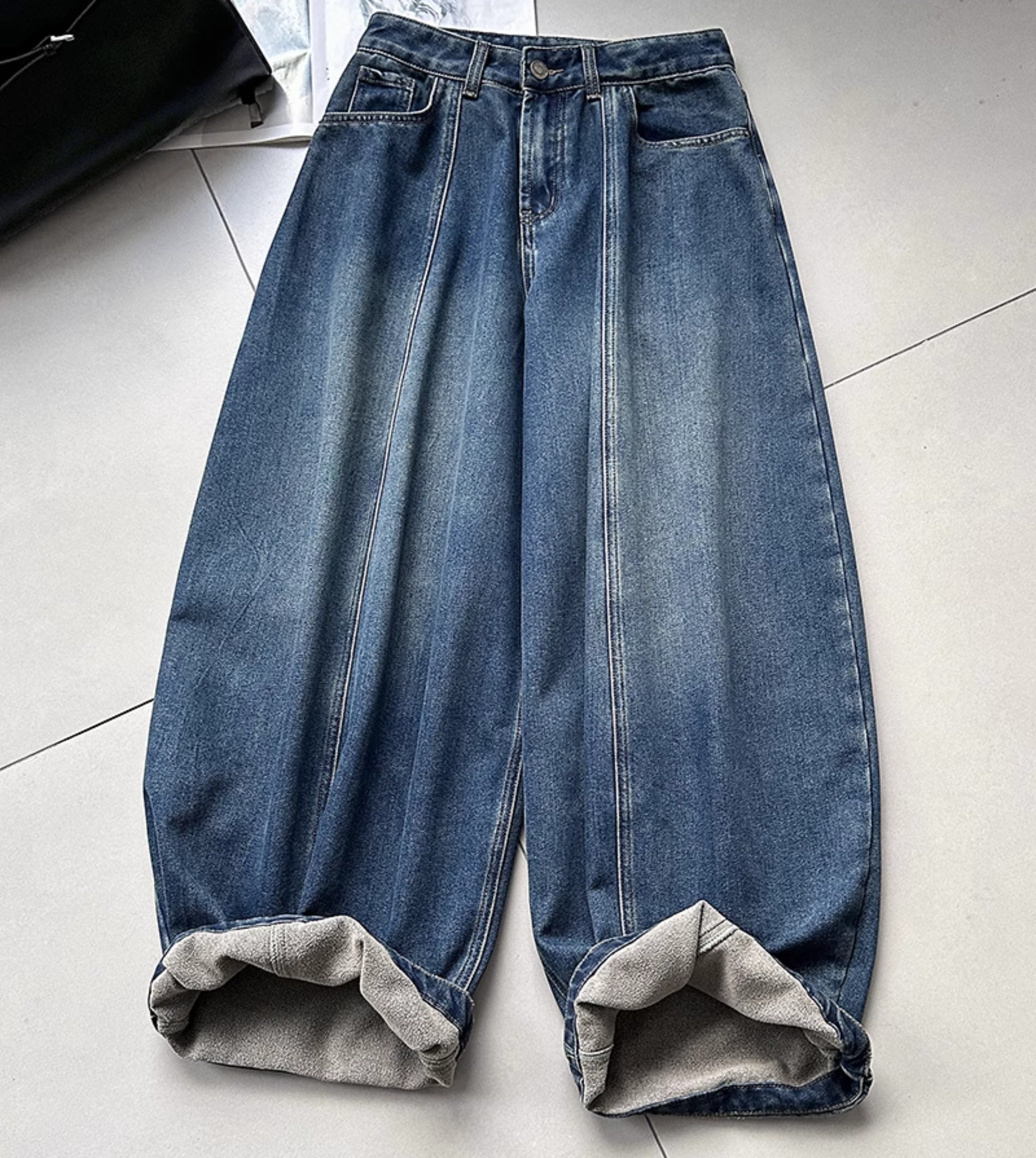 ストラクチャーワイドデニム M00123