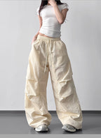 【新作キャンペーン】軽量ナイロンワイドパンツ M00154