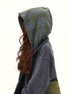 チェック柄 パーカー M00091