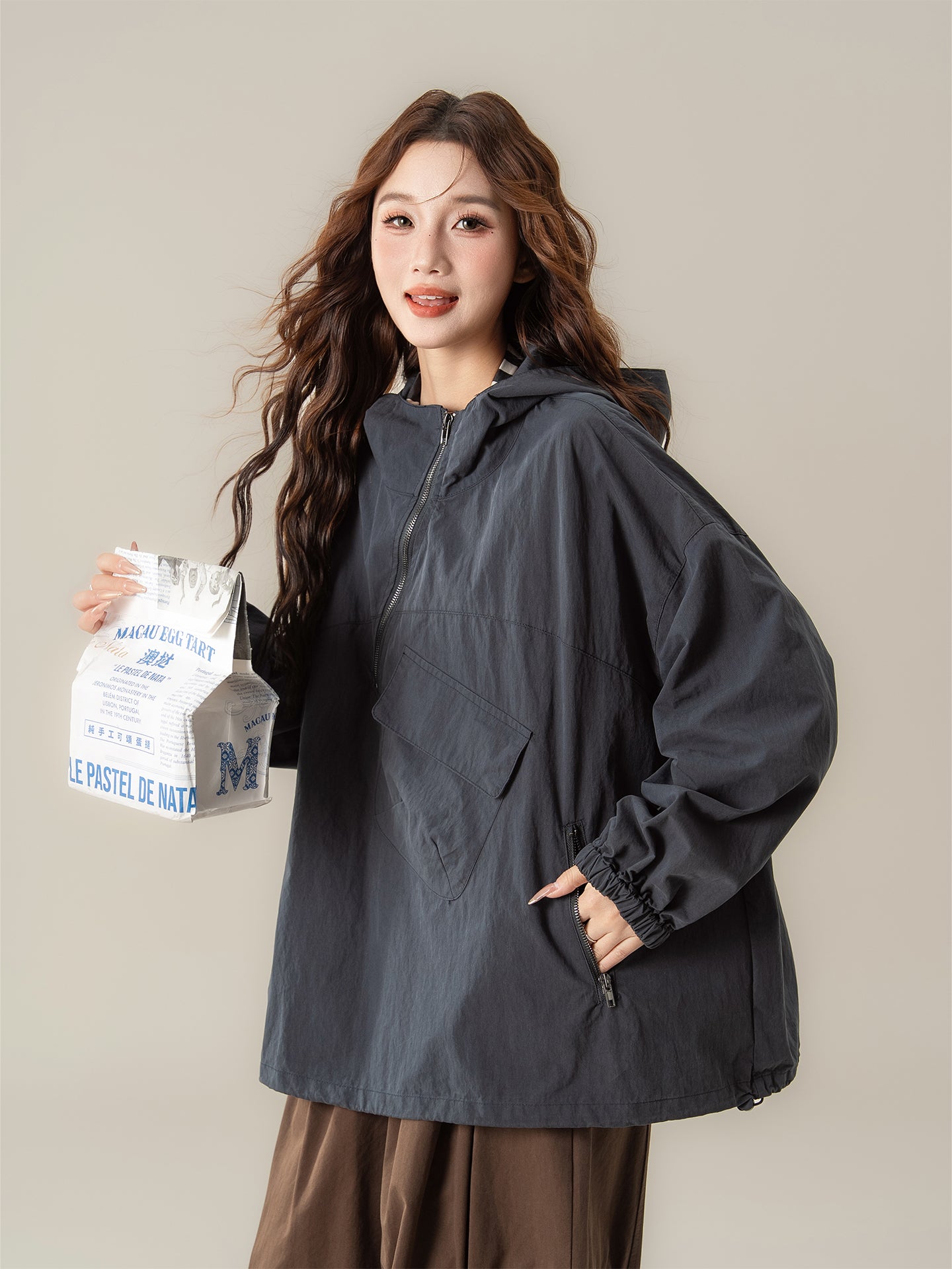 フード付き ジッパージャケット M00084