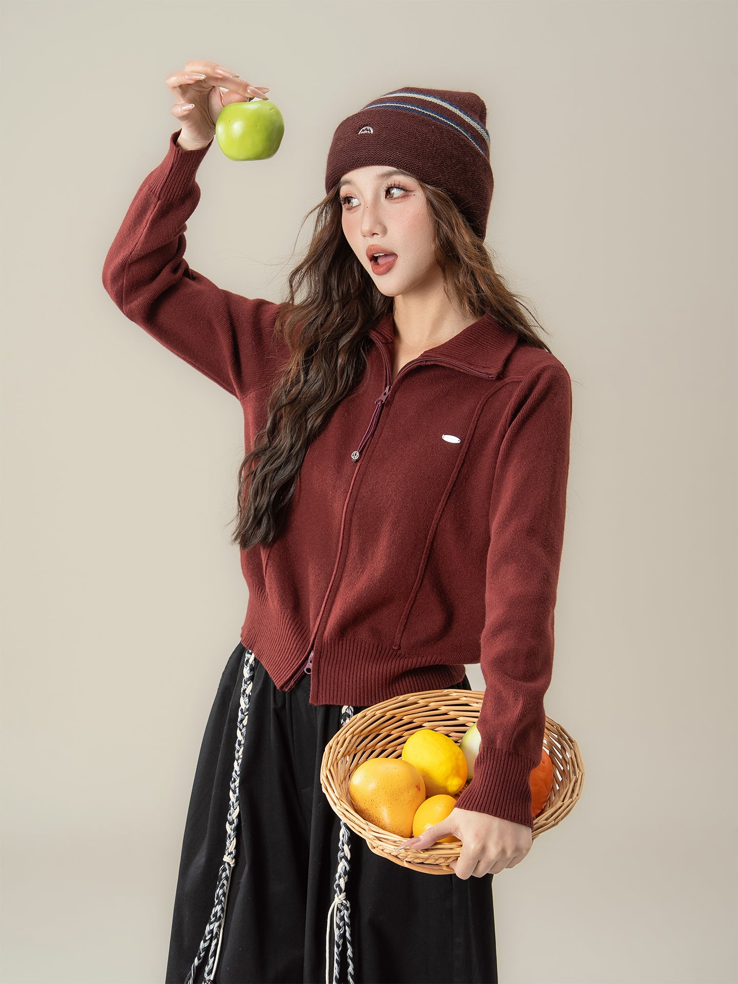 ニットカーディガン M00076