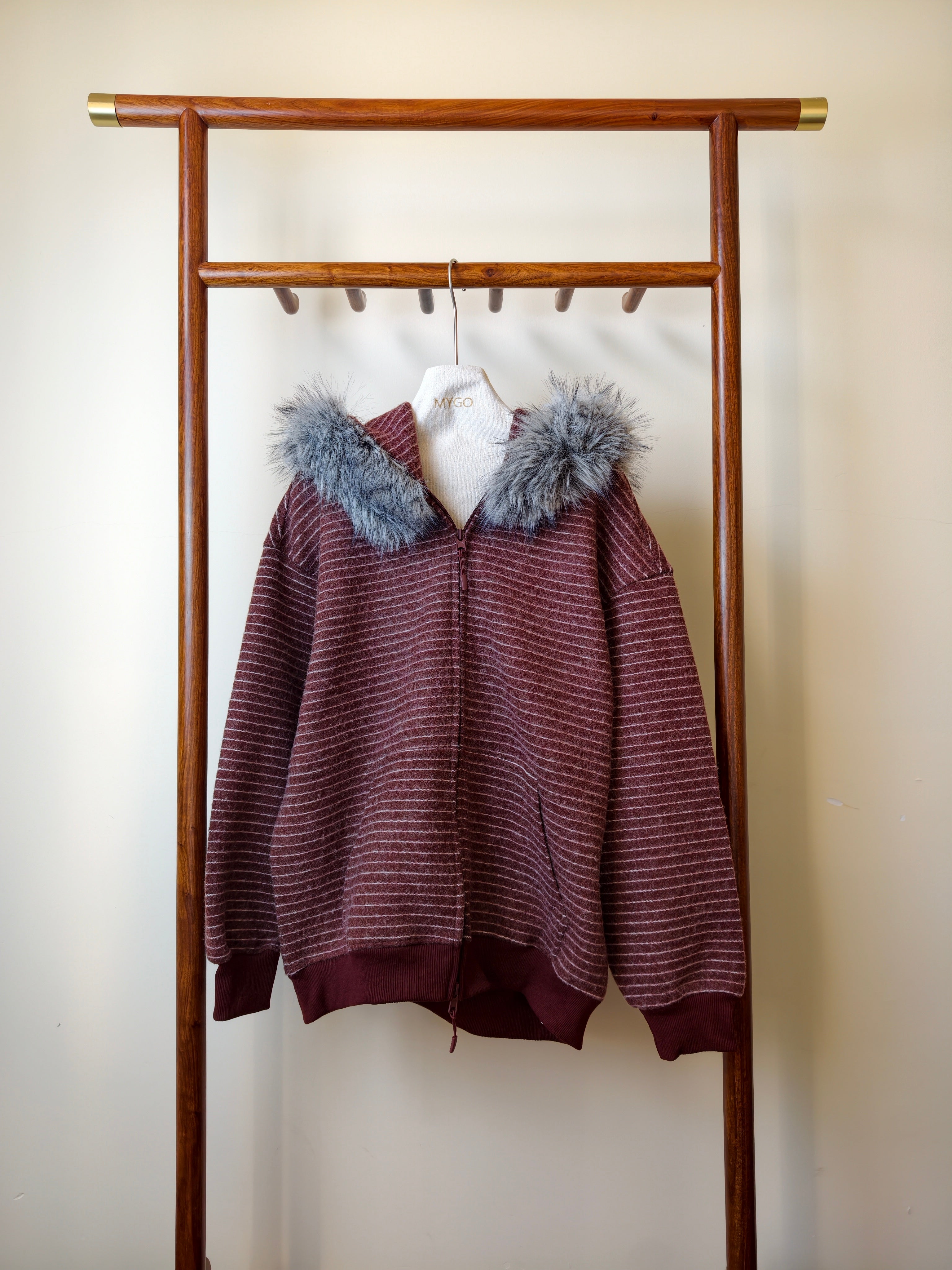 2WAYボアフードアウター（ファー取り外し可） M00115