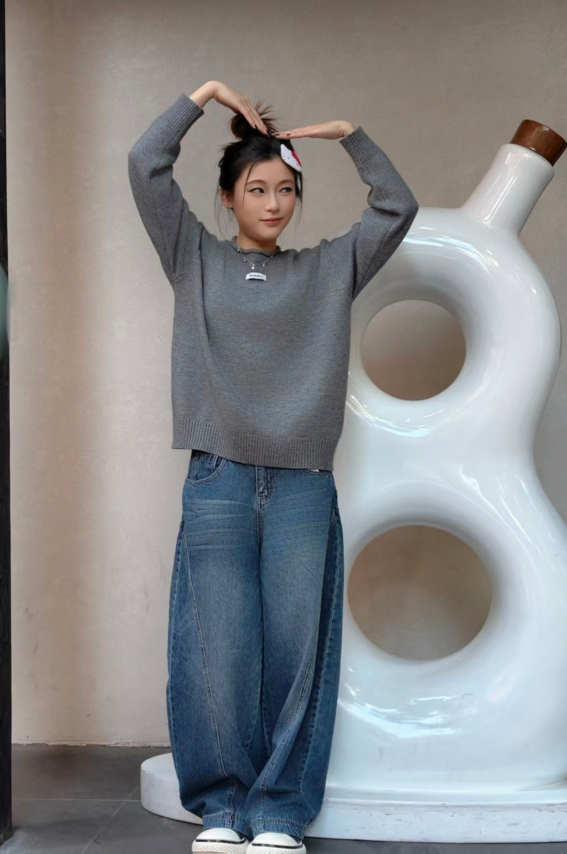 ベーシッククルーネックセーター M00033