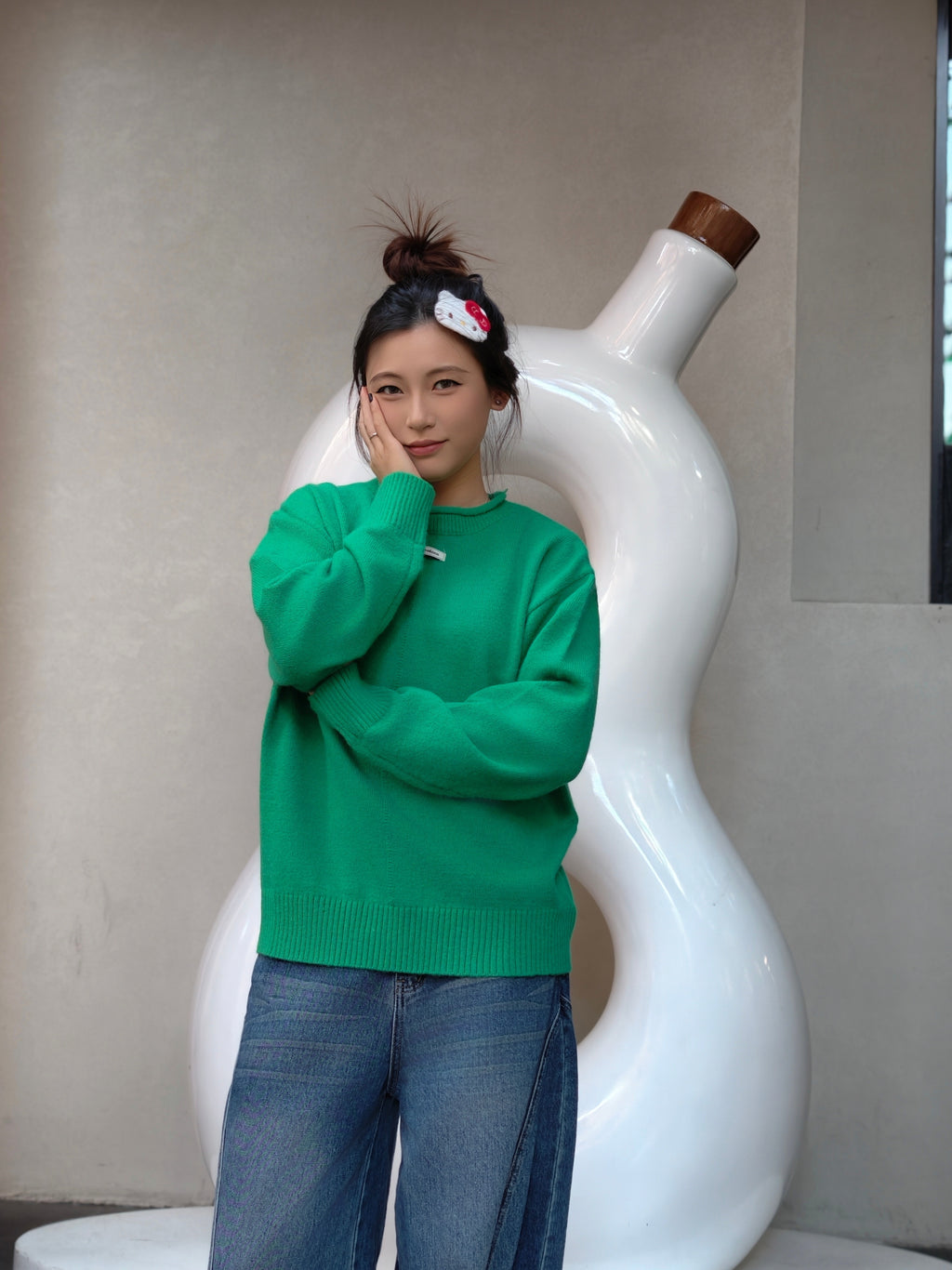 ベーシッククルーネックセーター M00033