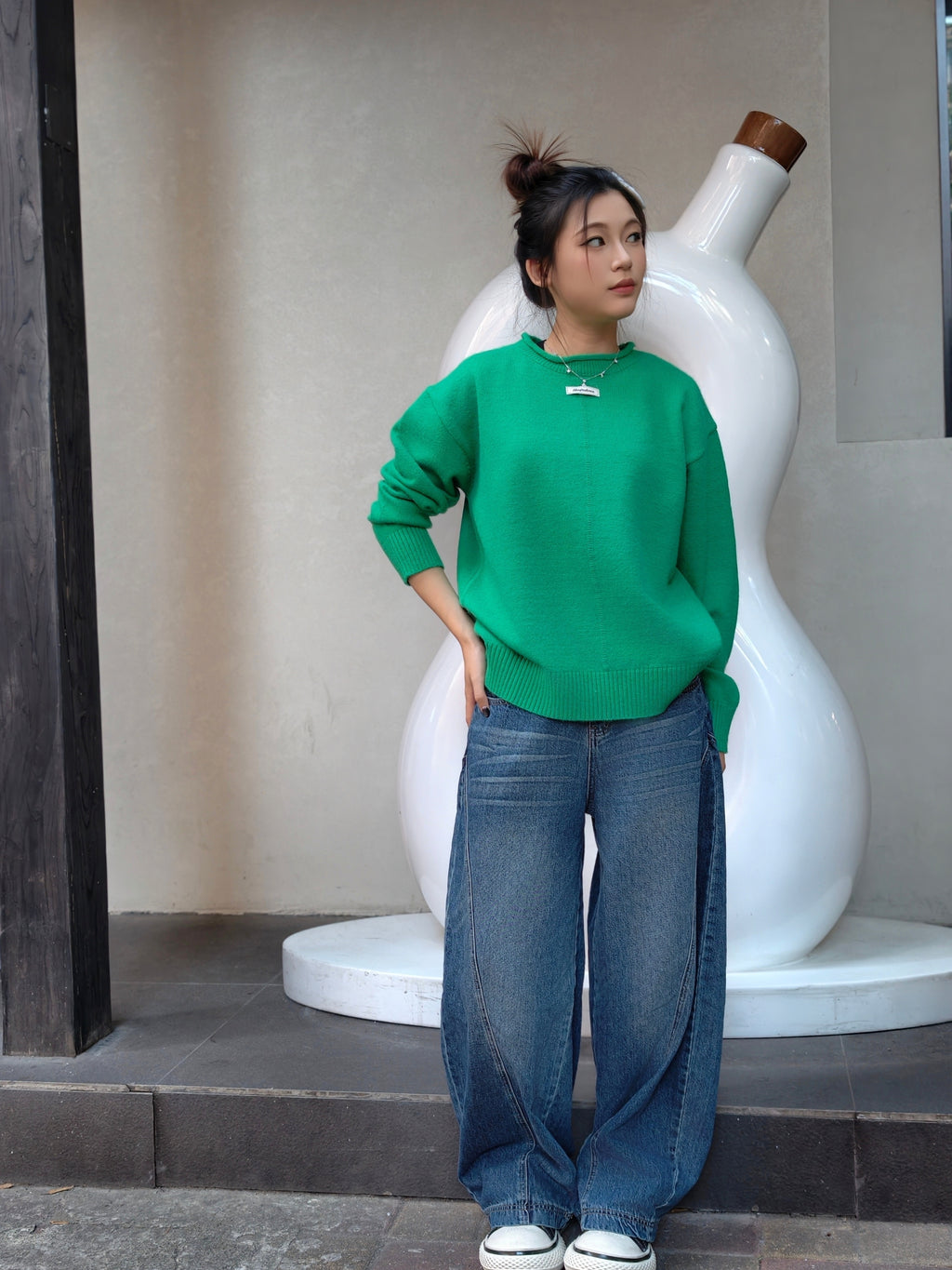 ベーシッククルーネックセーター M00033