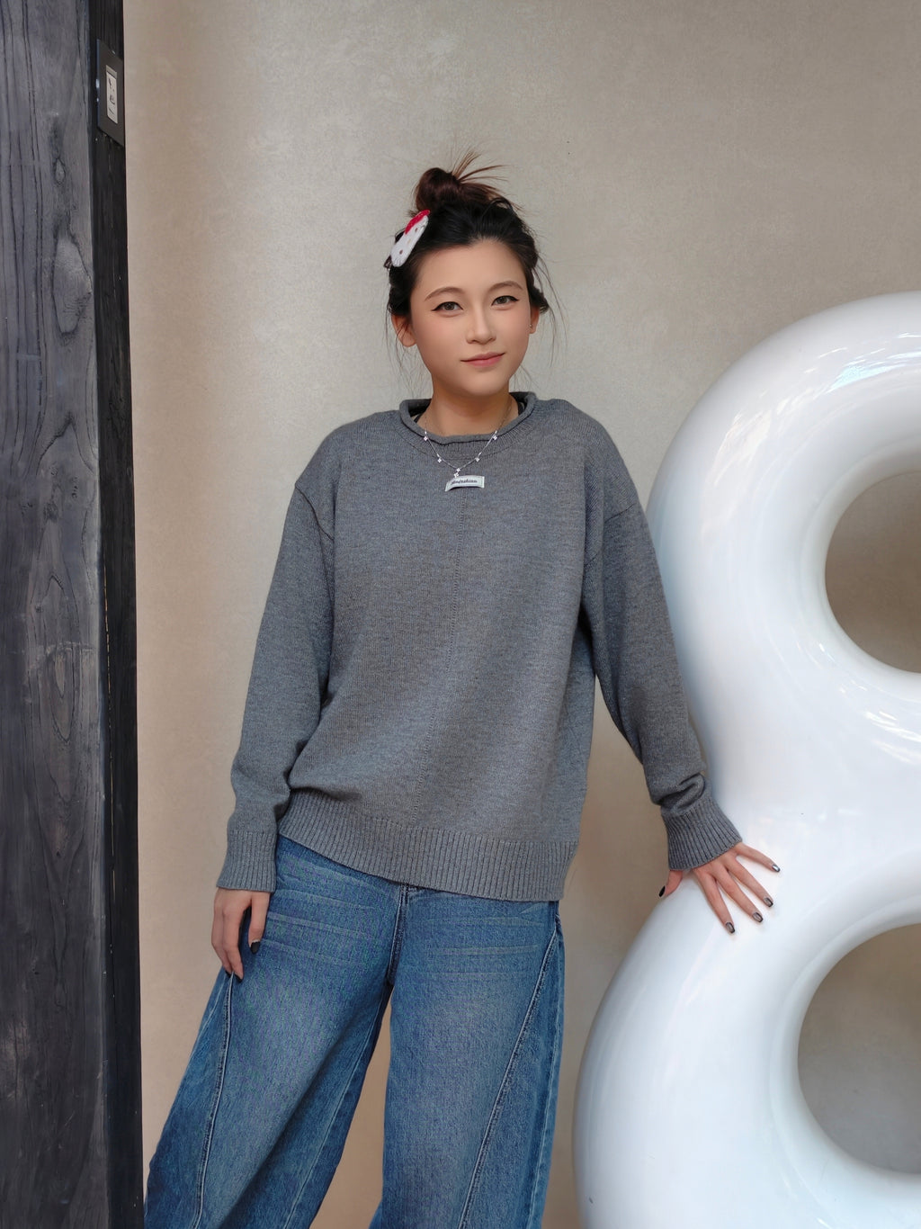 ベーシッククルーネックセーター M00033