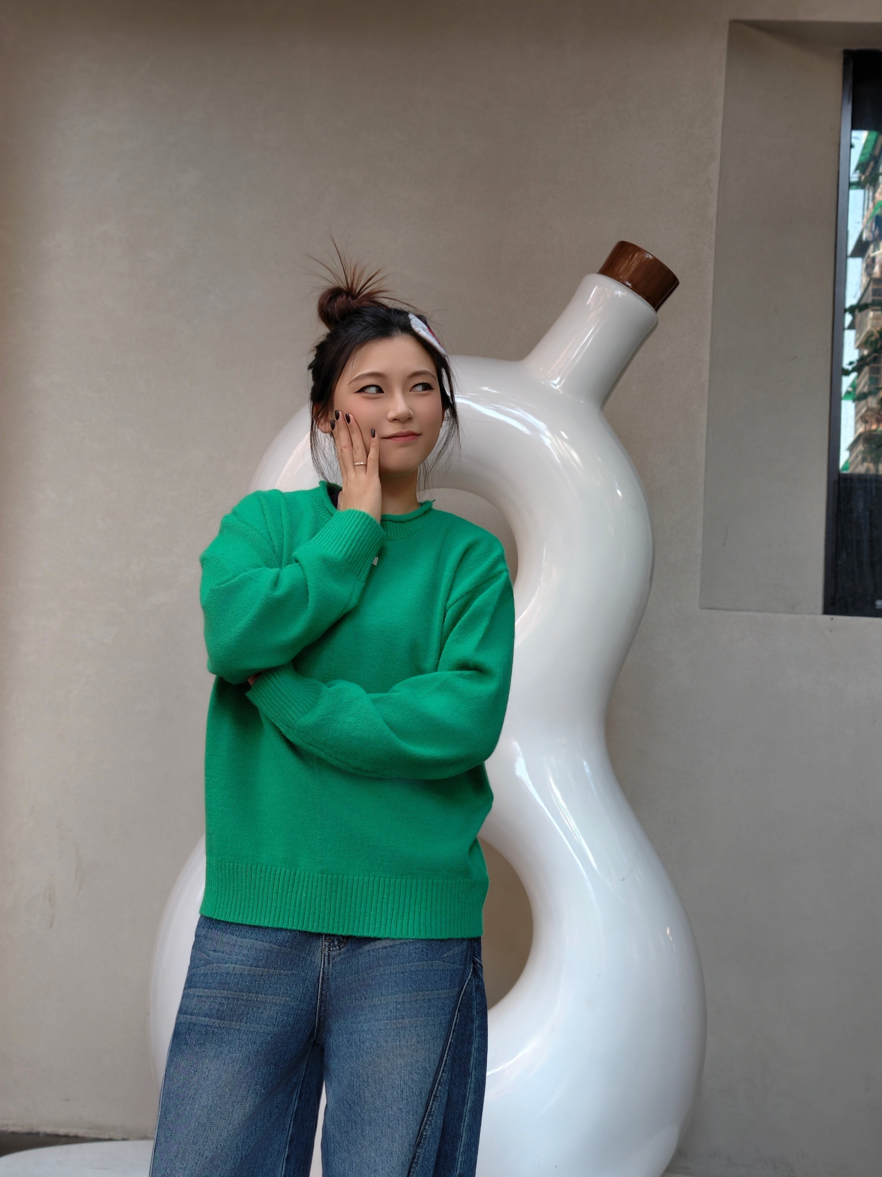 ベーシッククルーネックセーター M00033