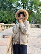 2WAYボアフードアウター（ファー取り外し可） M00115